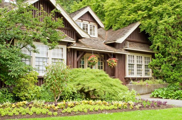 Log Home Landscaping in Shelton
