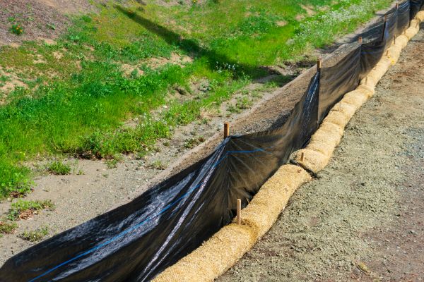 Straw Wattle Installation in Shelton